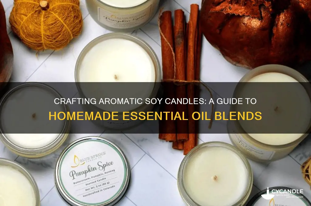 how to make homemade soy candles with essential oils