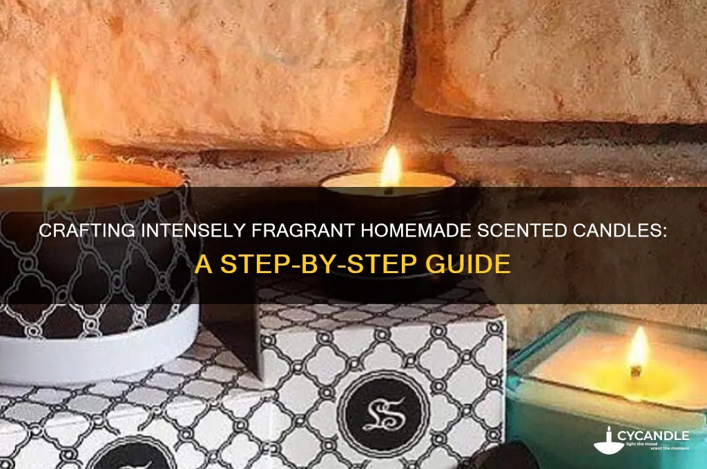 how to make homemade strong scented candles