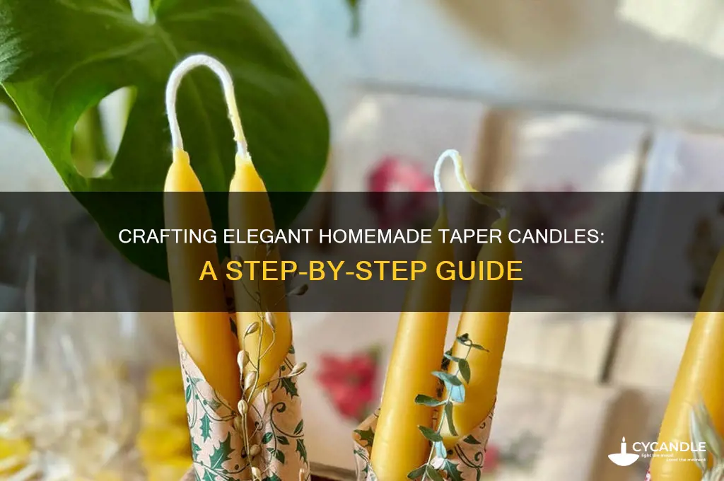 how to make homemade taper candles