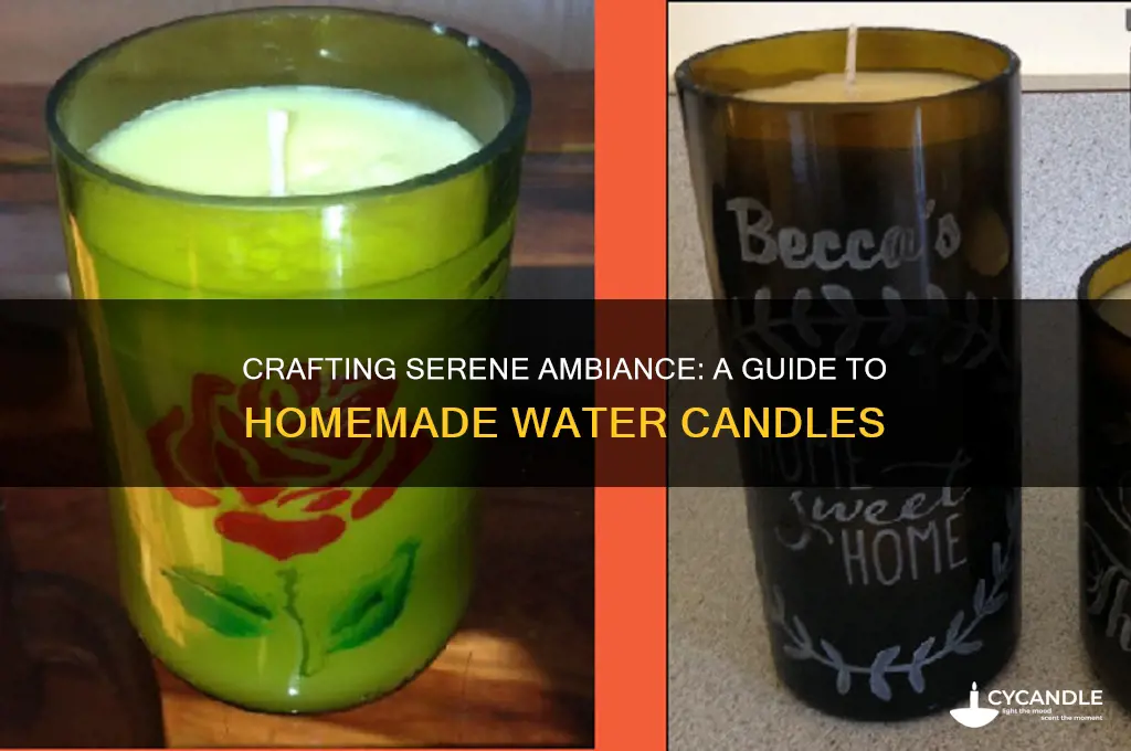 how to make homemade water candle