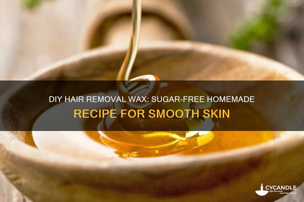 how to make homemade wax for hair removal without sugar