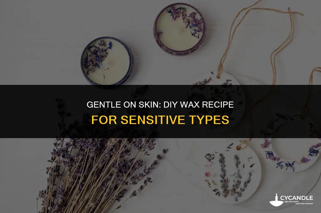 how to make homemade wax for sensitive skin