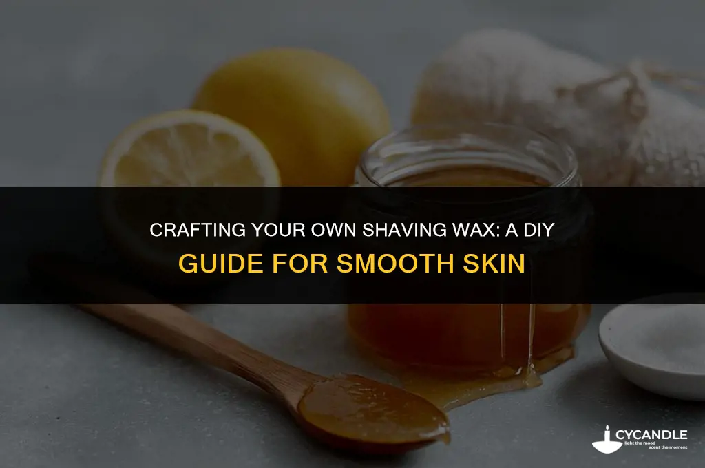 how to make homemade wax for shaving