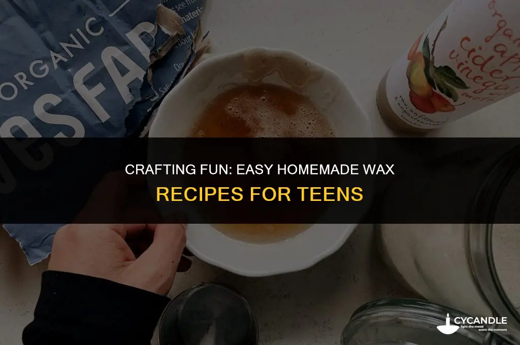 how to make homemade wax for teens easy