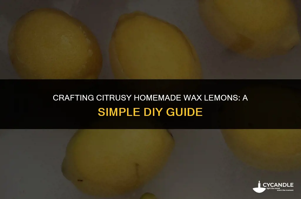 how to make homemade wax lemon