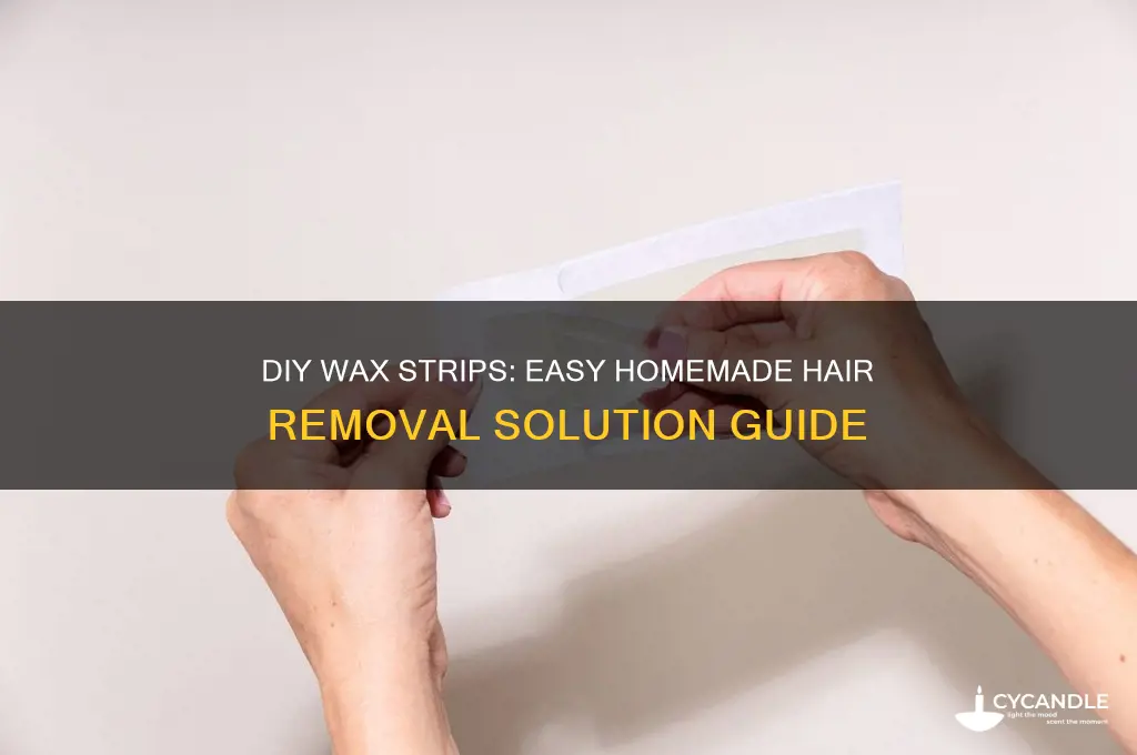 how to make homemade wax strips