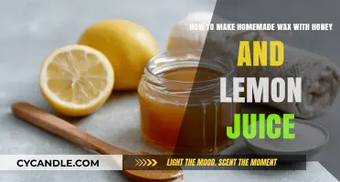 Crafting Natural Homemade Wax with Honey and Lemon Juice