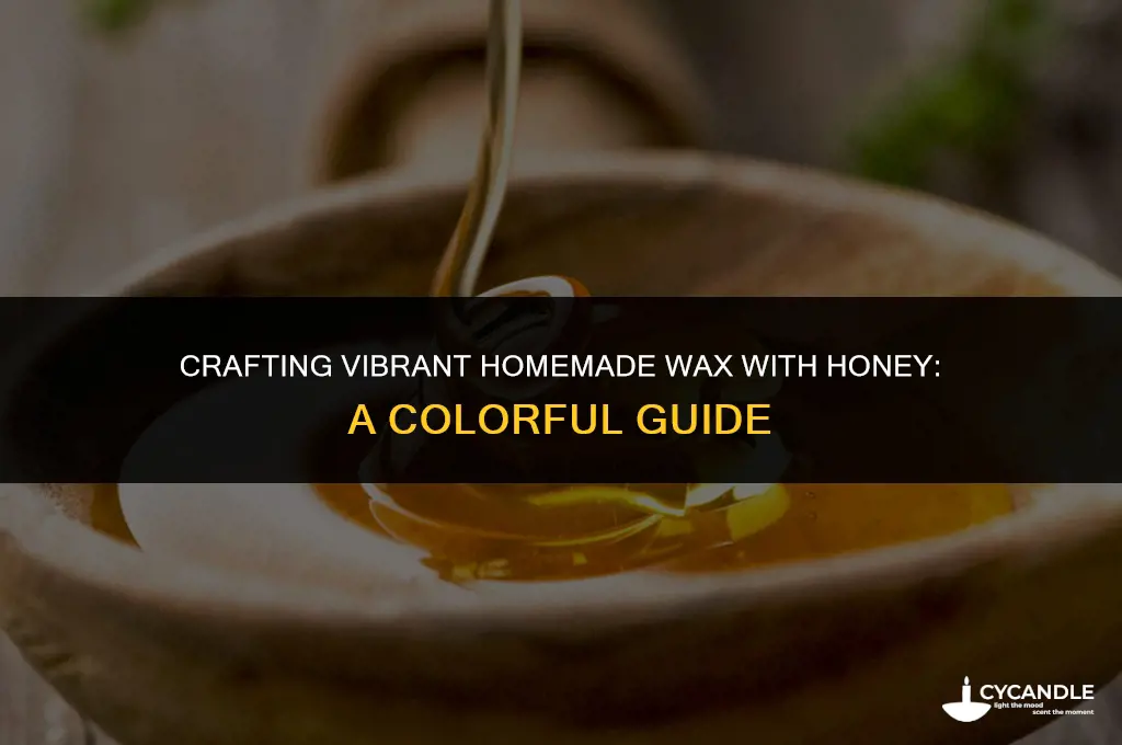 how to make homemade wax with honey colorful