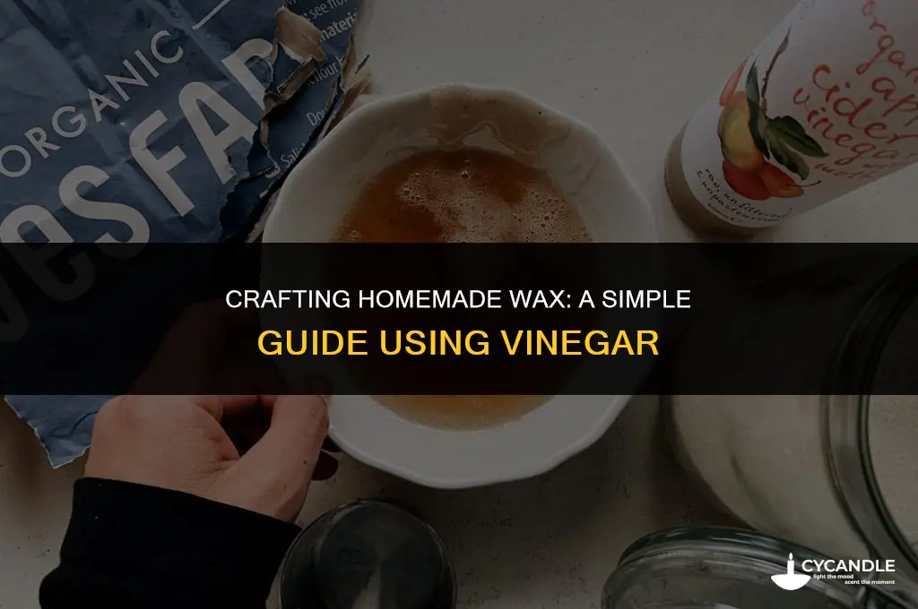 how to make homemade wax with vinegar