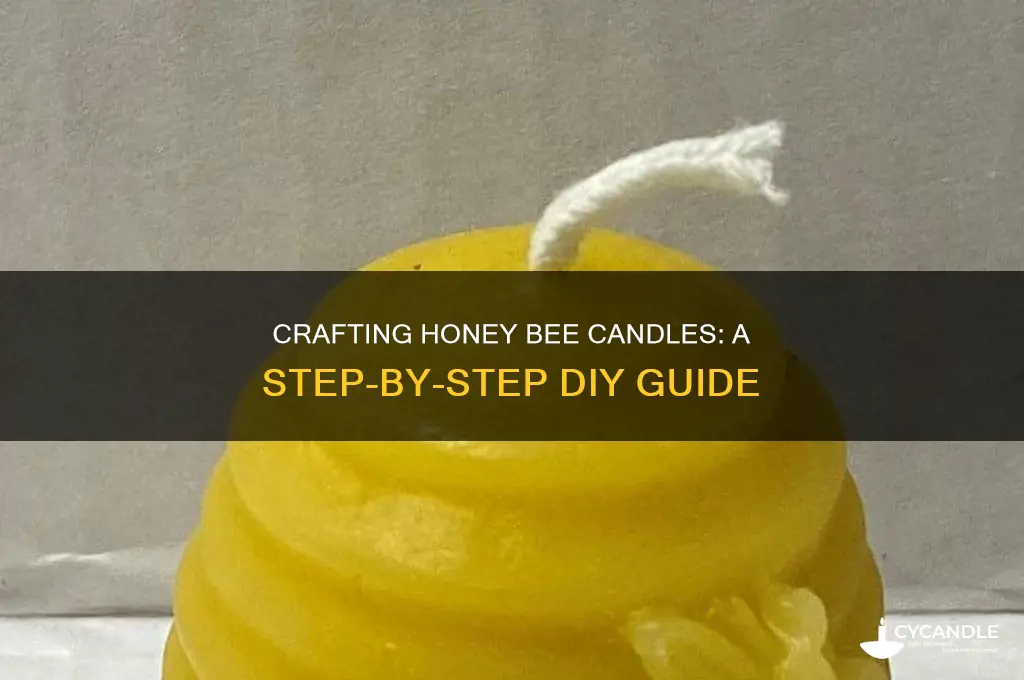 how to make honey bee candles