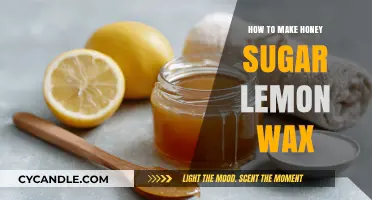 Sweet and Zesty: DIY Honey Sugar Lemon Wax Recipe