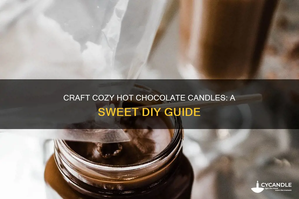 how to make hot chocolate candles