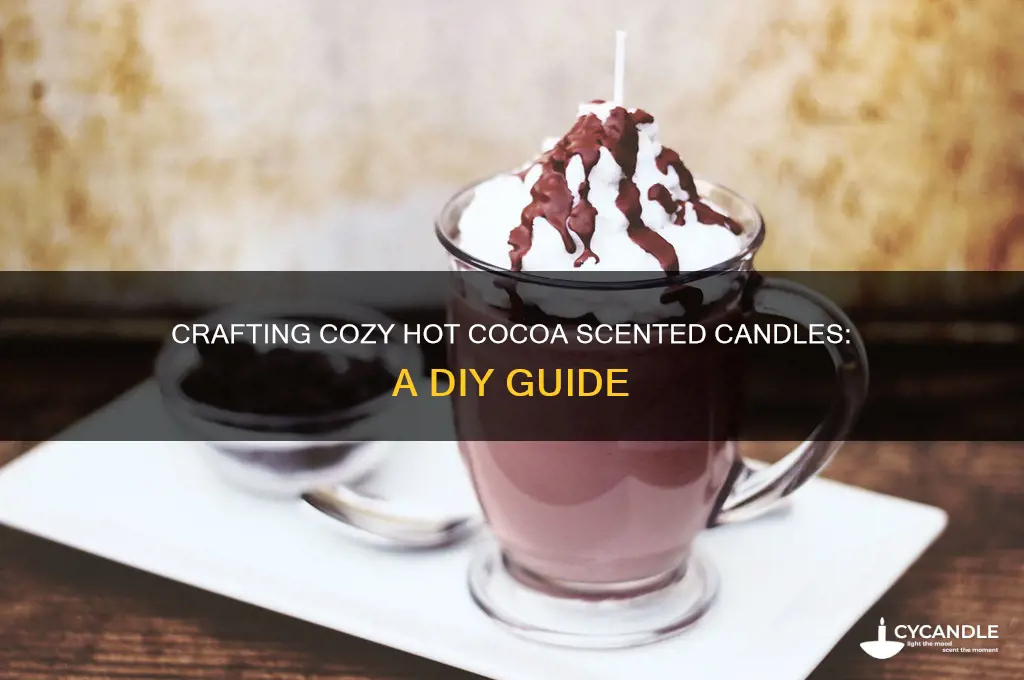 how to make hot cocoa candle