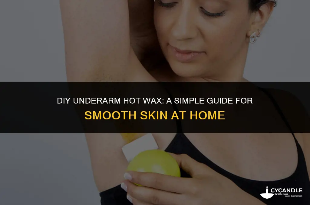 how to make hot wax at home for underarms