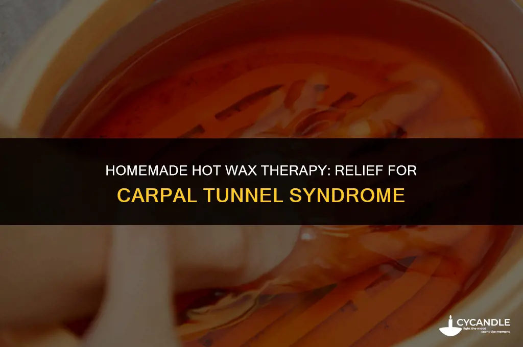 how to make hot wax for carpal tunnel