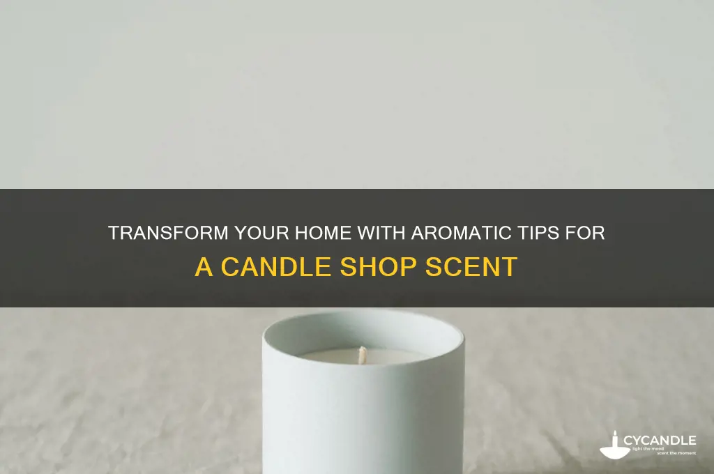 how to make house smell like candle shop