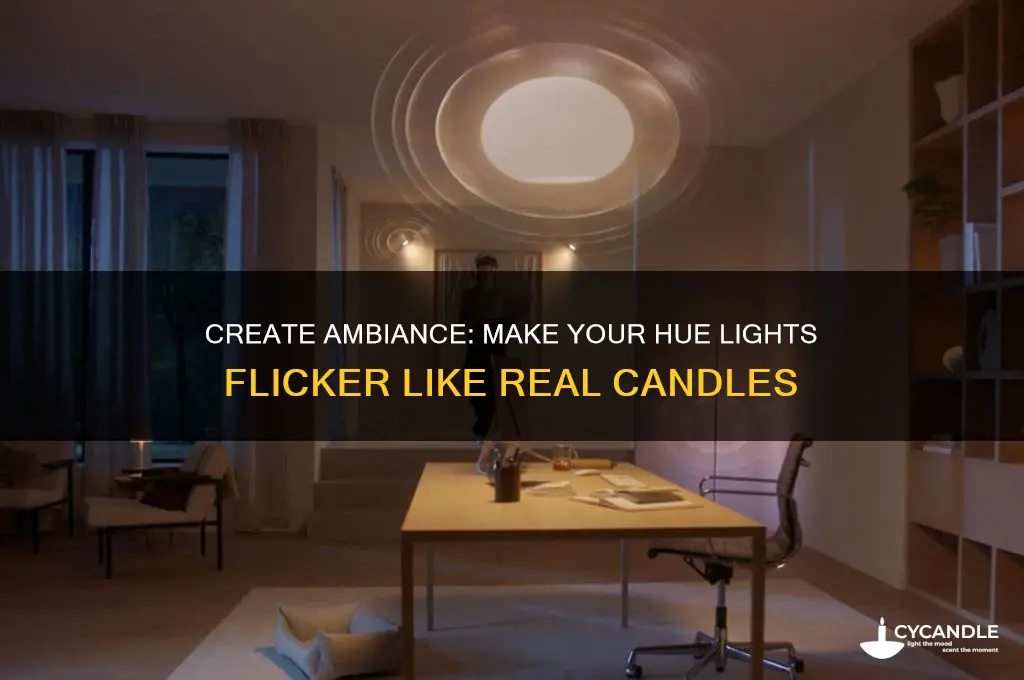 how to make hue lights flicker like candles