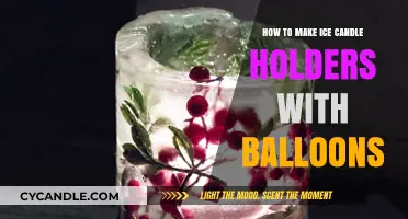 DIY Ice Candle Holders: Crafting with Balloons for a Magical Glow