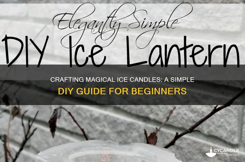 how to make ice candles