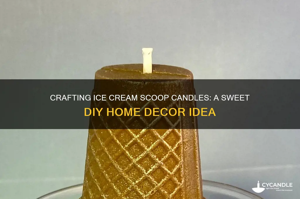 how to make ice cream scoop candles