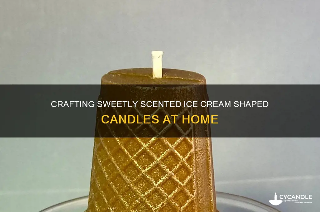how to make ice cream shaped candles