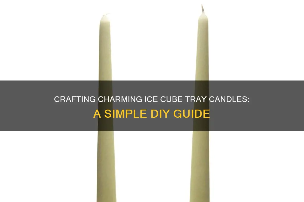 how to make ice cube tray candles