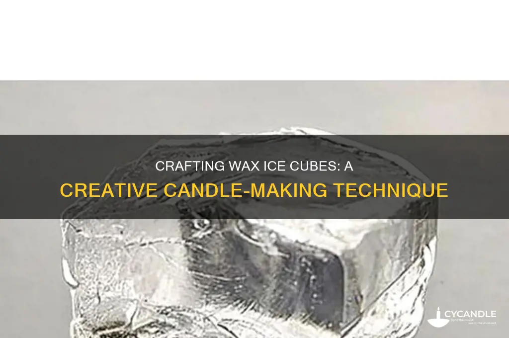 how to make ice cubes out of candle wax