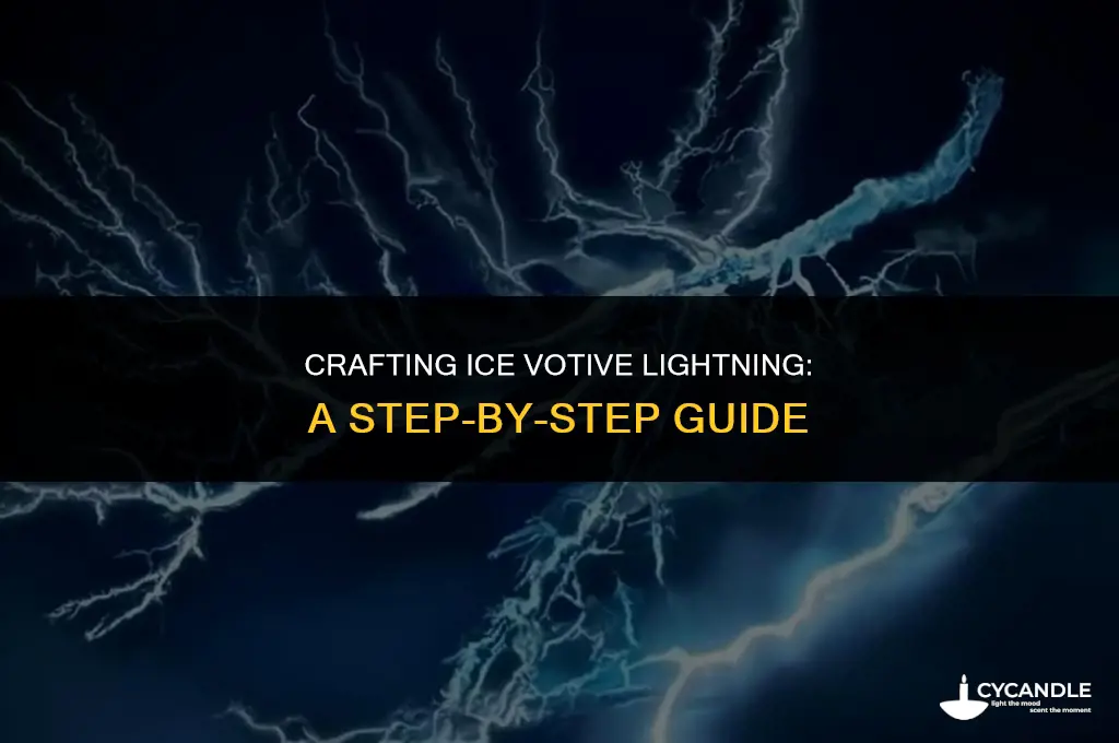 how to make ice votive lightning