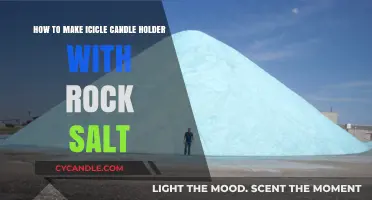 Crafting Sparkling Rock Salt Icicle Candle Holders: A DIY Guide