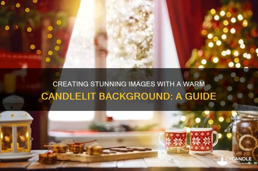 how to make image with candle background