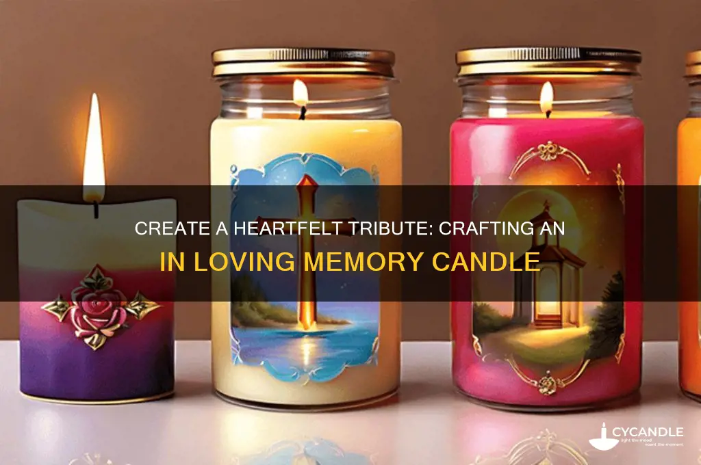 how to make in loving memory candle