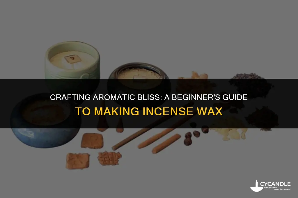 how to make incense wax