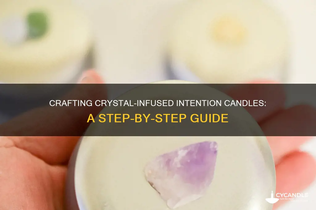 how to make intention candles with crystals