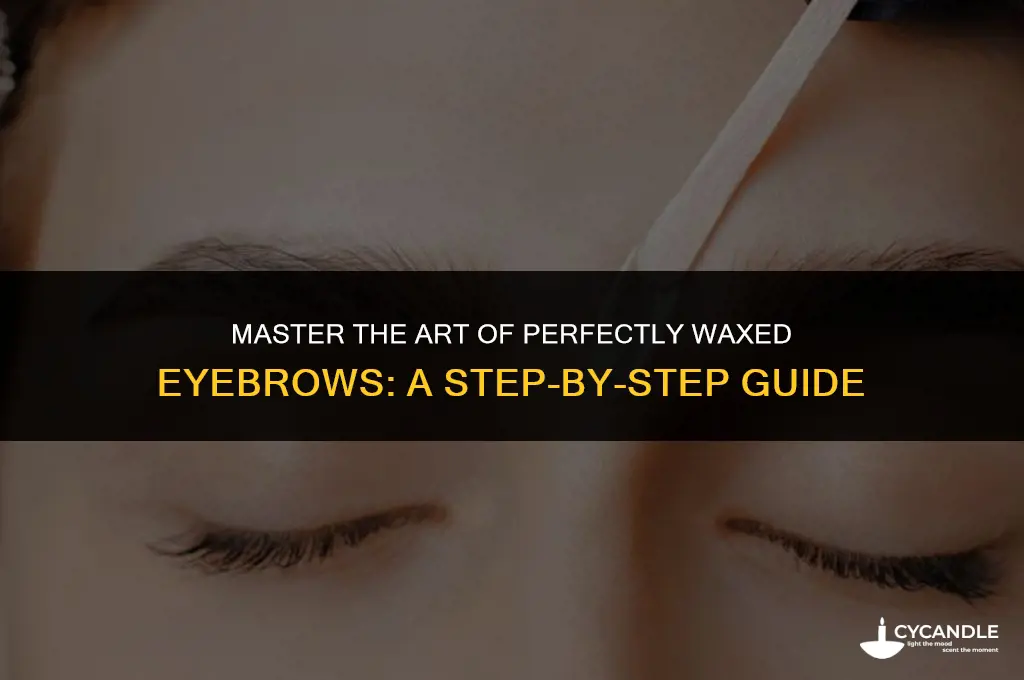 how to make it look like you wax your eyebrows