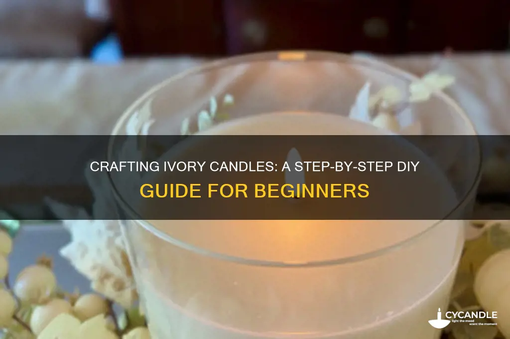 how to make ivory colored candles