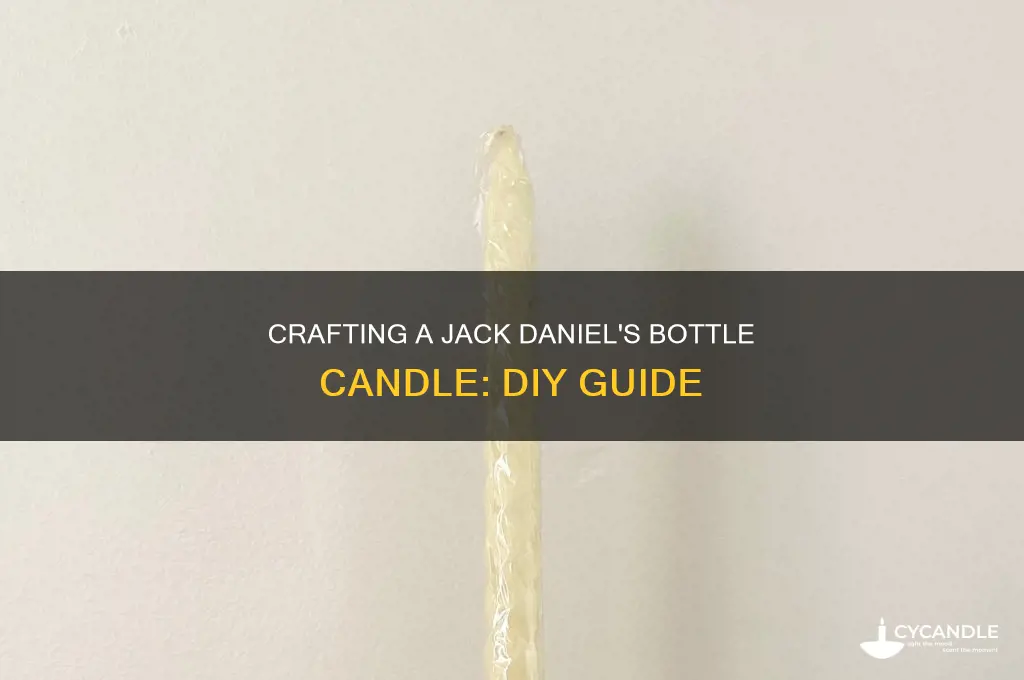 how to make jack daniels bottle candle