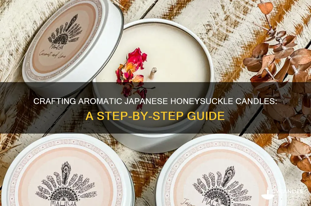 how to make japanese honeysuckle candles