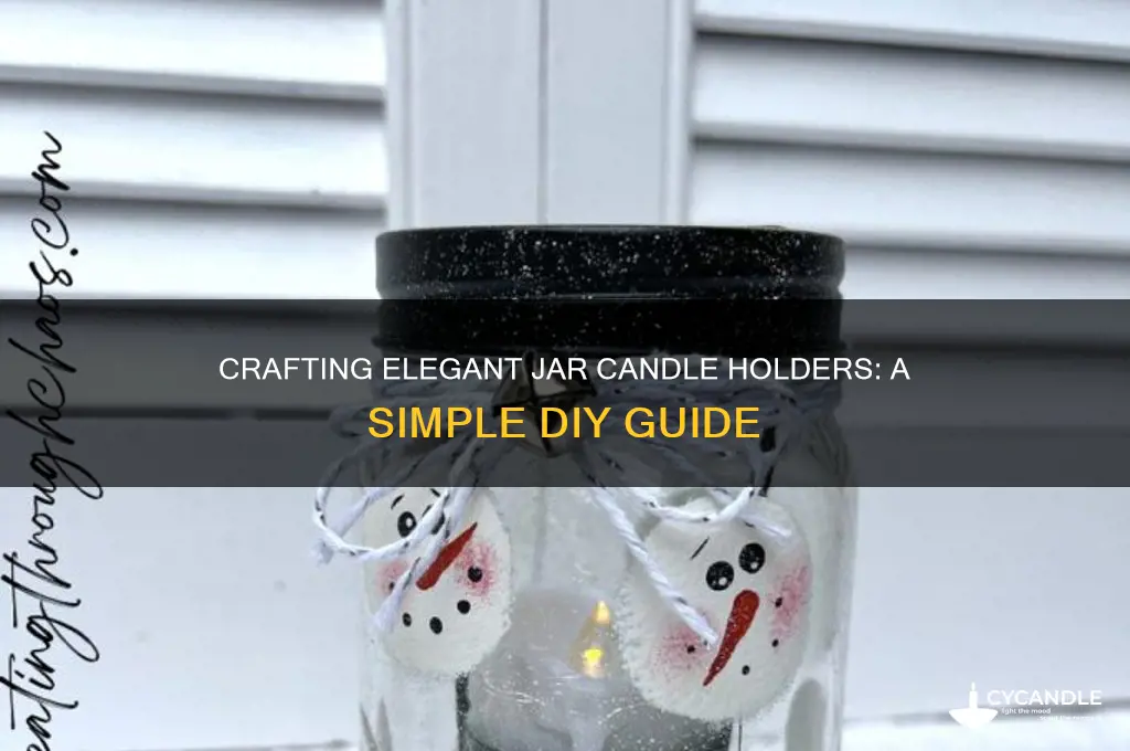 how to make jar candle holders
