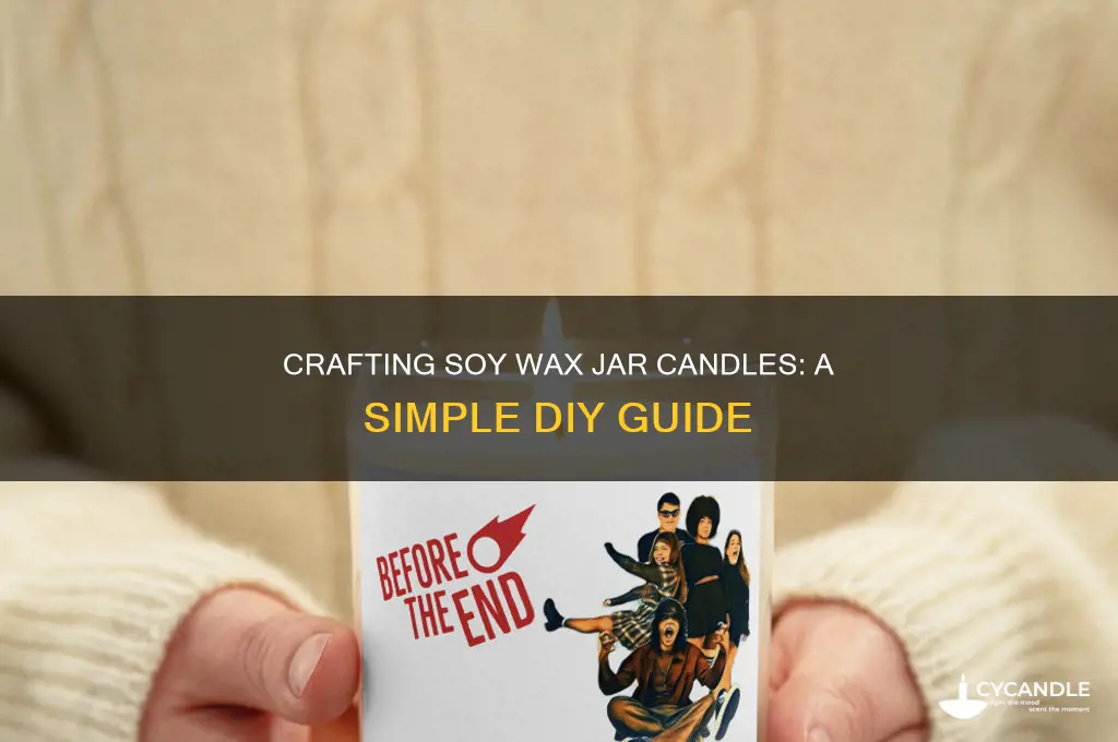 how to make jar candle with soy waz
