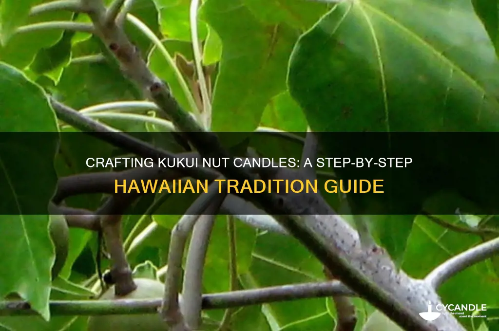 how to make kukui candle