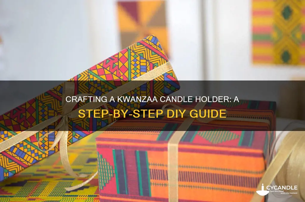 how to make kwanzaa candle holder