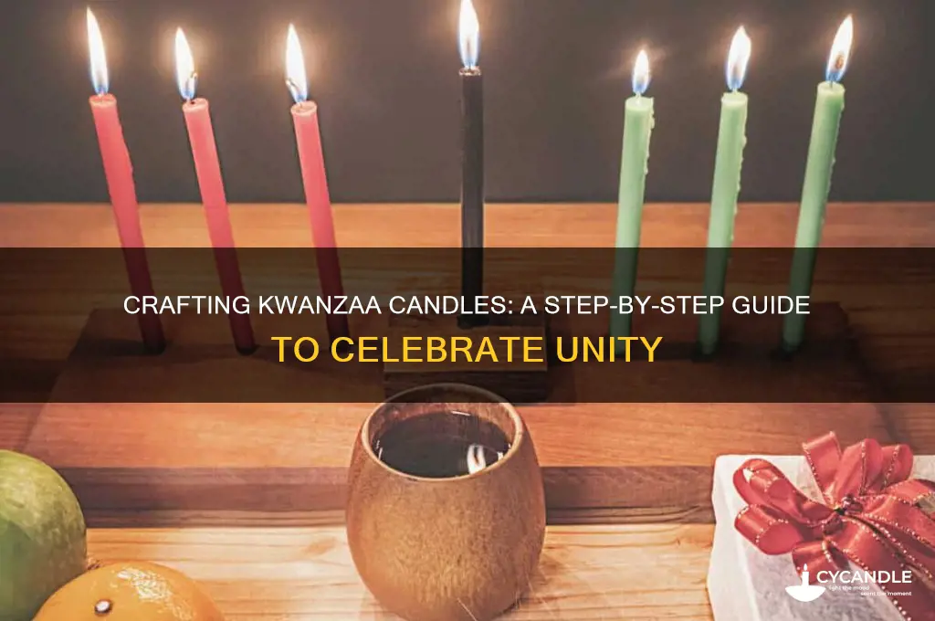 how to make kwanzaa candles