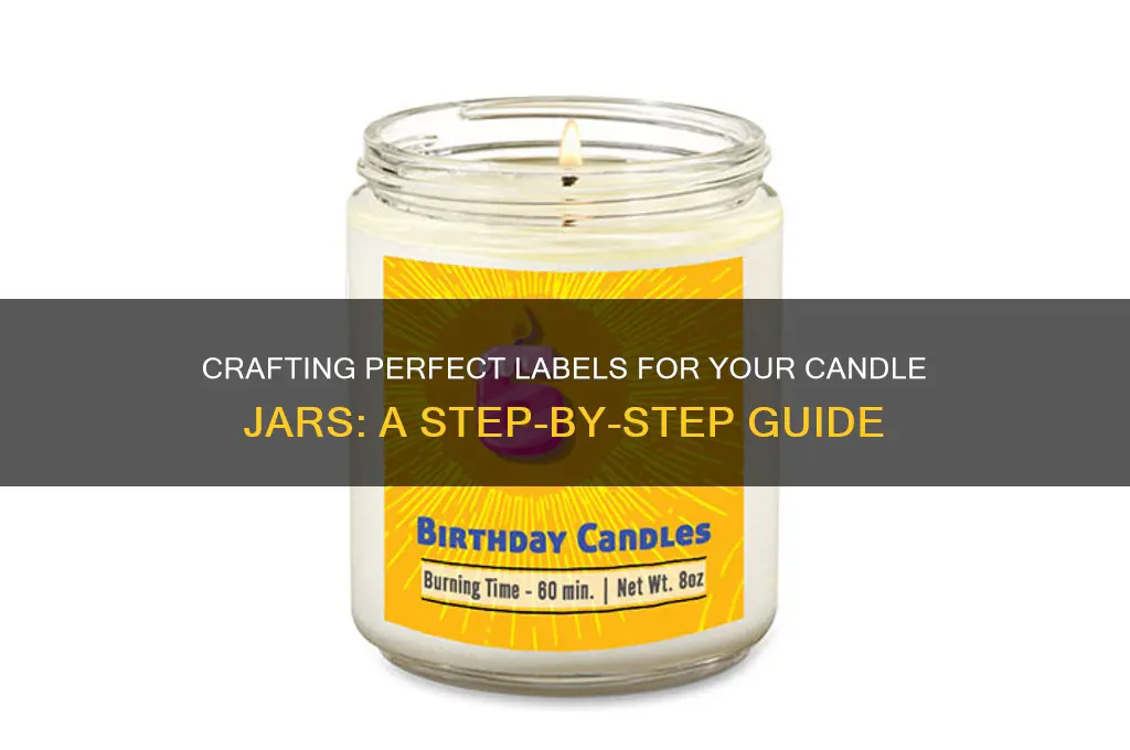 how to make labels for candle jars