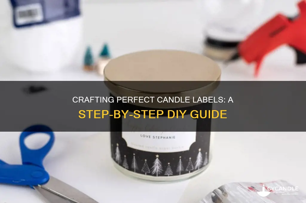 how to make labels for candles