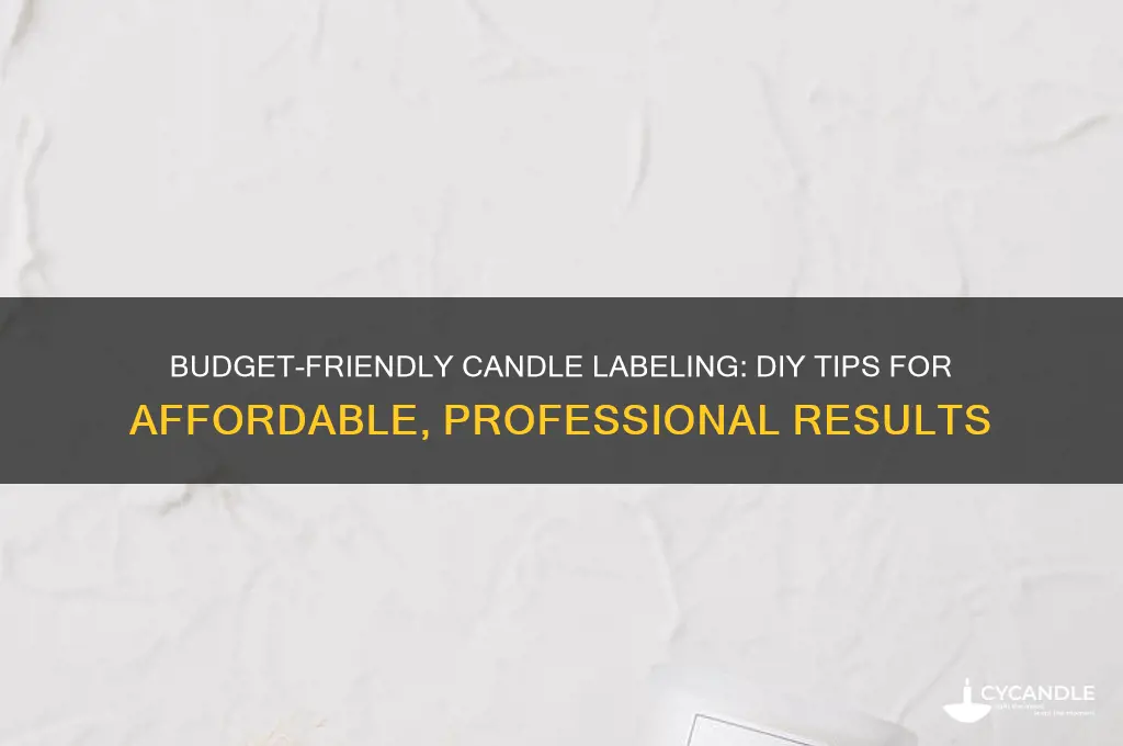 how to make lables for candles cheap