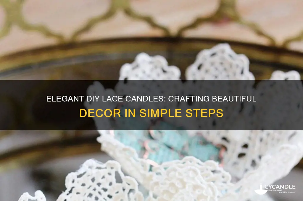 how to make lace candles
