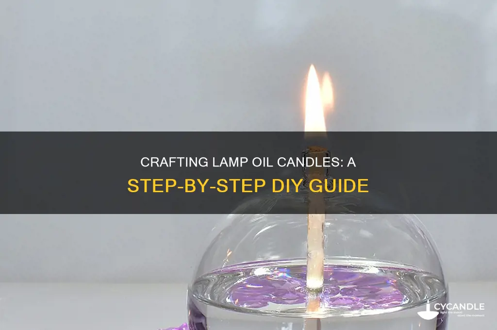 how to make lamp oil candles