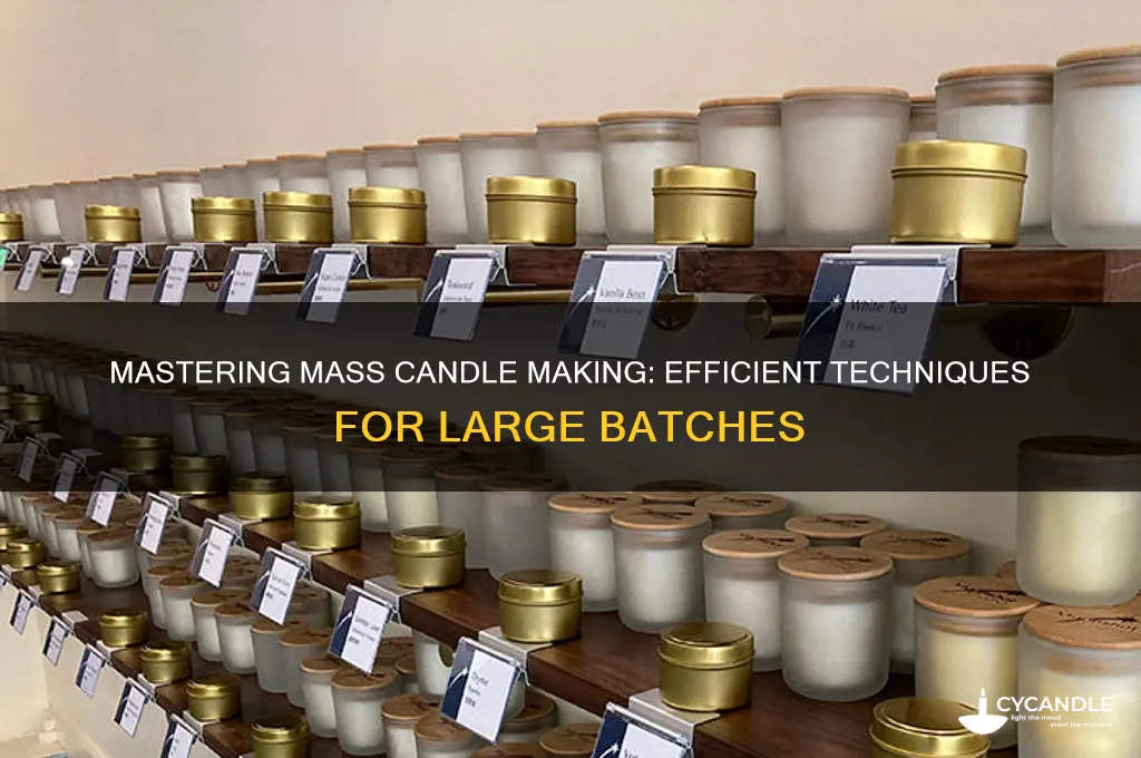 how to make large batches of candles