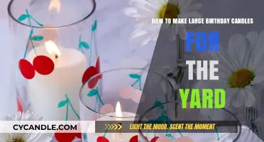 DIY Giant Yard Candles: Brighten Your Birthday Bash Outdoors
