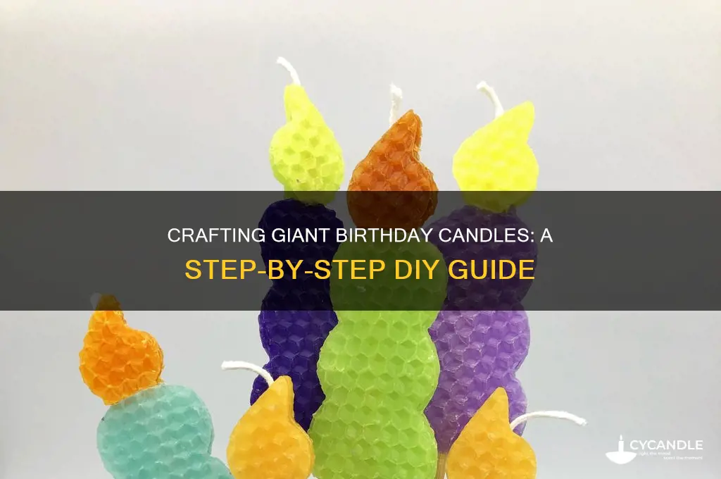 how to make large birthday candles